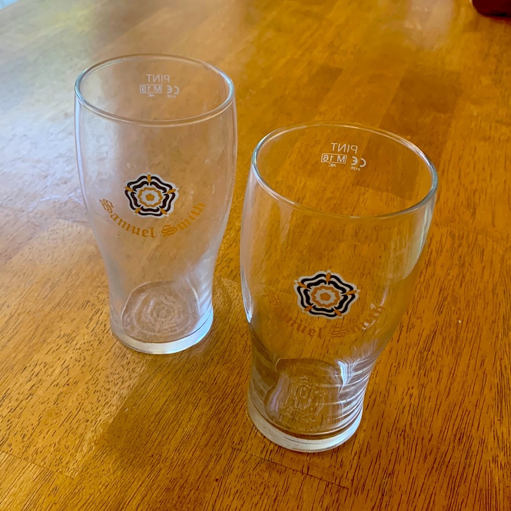 Pair of Samuel Smith Pint Glasses